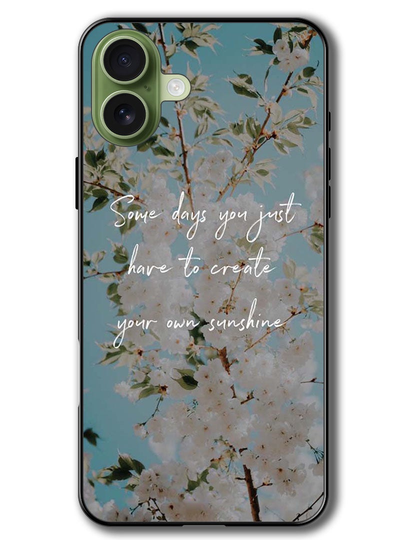 Theodor Case Compatible with Apple iPhone 17 6.3 Inch Protection Shockproof Bumper Cover Create your sunshine - Image 1