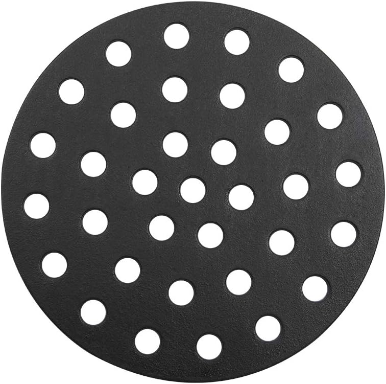 Dracarys 10.5 inch Cast Iron Charcoal Grate,BBQ High Heat Charcoal Plate Fit for Kamado Joe Classic Weber smokey joe Fire Grate Pit Boss Grill Parts Charcoal Grate Replacement Parts-10.5 inch - Image 1