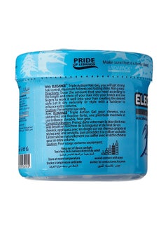 Elegance Elegance Triple Action Hair Gel - Blue, 500ml | Strong Hold, Glossy Finish, Flexible Styling  - Image 4