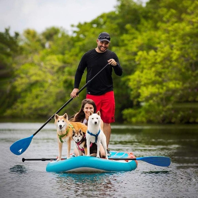 Karltion SUP Paddle - 3-Piece Adjustable Aluminium SUP Paddle with Glass Fiber Blade for Surfing, Floating, Water Sports - Image 2