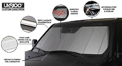 Covercraft UVS100 Custom Sunscreen | Fits 2016-2023 Mazda CX-9 | Silver - Image 3