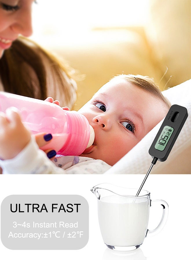 Tersely Digital Meat Thermometer for Cooking,Ultra-Fast Instant Read Food Thermometer with Backlight,Foldable Probe,Waterproof Kitchen Thermometer for BBQ,Grill,Fry,Oven,Candy Making - Image 4