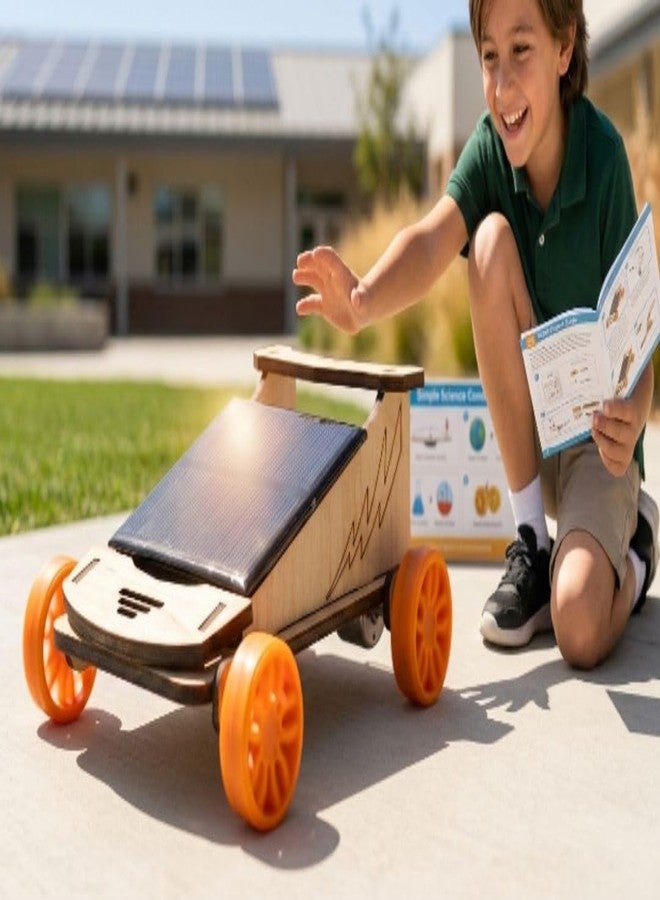 ESPtronics DIY Solar Panel Toy Car Educational STEM Science Kit for Kids Physics Working Model School Project Learning Activity - Image 3