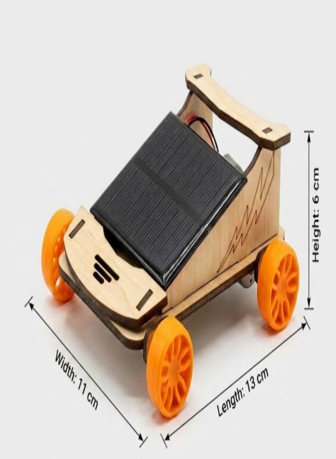 ESPtronics DIY Solar Panel Toy Car Educational STEM Science Kit for Kids Physics Working Model School Project Learning Activity - Image 2