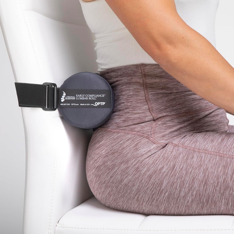 OPTP The Original McKenzie Early Compliance Lumbar Roll – USA Made Low Back Support and Lumbar Support for Office Chair — Lumbar Support for Car Seats, Desk Chair Back Support - Image 4