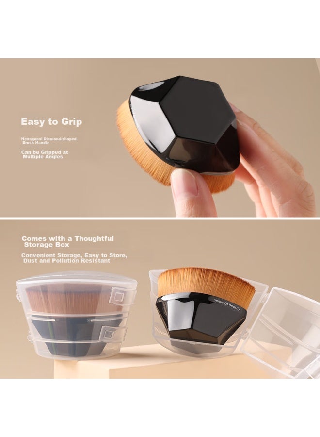 GOOOD Gudi Goood No. 55 Foundation Brush, Magic Brush, Seamless Cangzhou Makeup Brush, Beauty Brush, Non-powder Eating, Beautiful Taste Foundation Liquid Brush, Makeup Sponge Subsute, Valentine's Day Gift, 38th Birthday Gift For Wife - Image 4