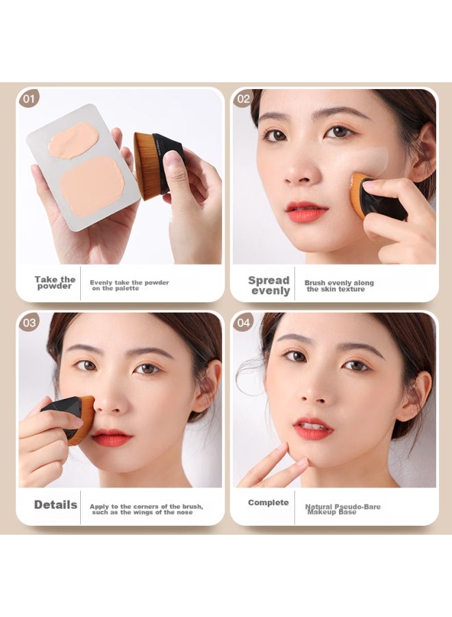 GOOOD Gudi Goood No. 55 Foundation Brush, Magic Brush, Seamless Cangzhou Makeup Brush, Beauty Brush, Non-powder Eating, Beautiful Taste Foundation Liquid Brush, Makeup Sponge Subsute, Valentine's Day Gift, 38th Birthday Gift For Wife - Image 3