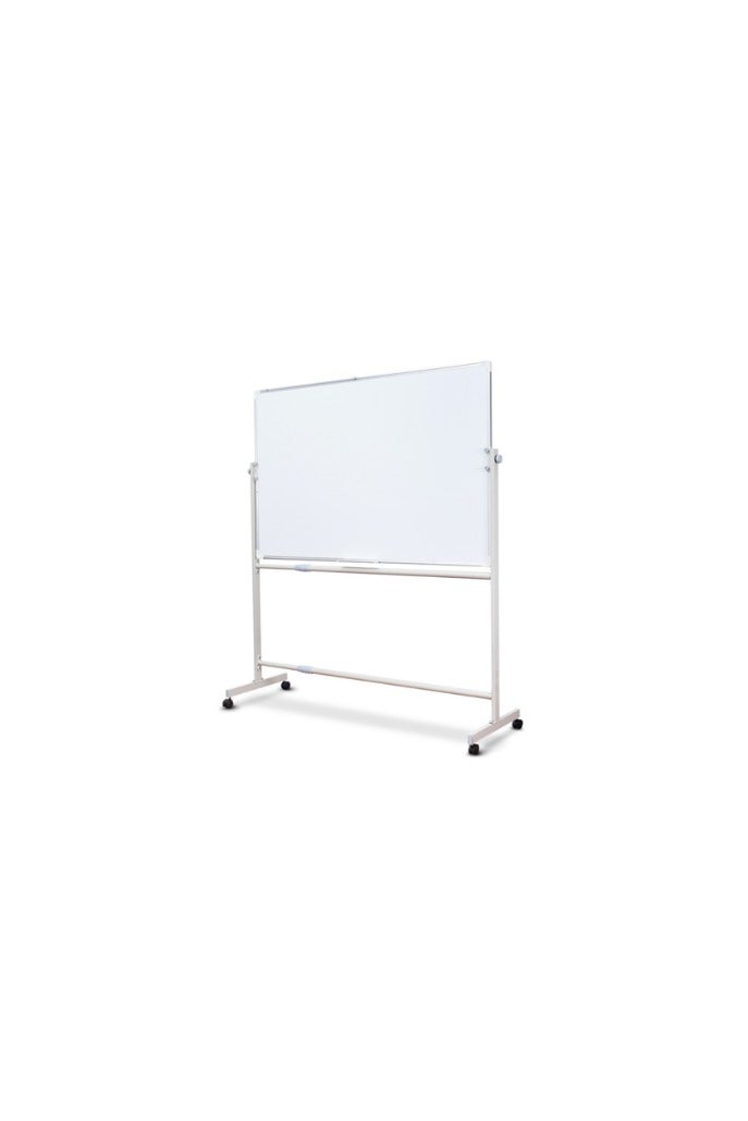 كالون سبورة بيضاء مغناطيسية مقاس 100 × 80 سم مع حامل قابل للتعديل ومجموعة أقلام وممحاة - Image 1