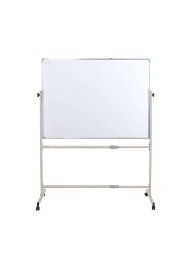 كالون سبورة بيضاء مغناطيسية مقاس 100 × 80 سم مع حامل قابل للتعديل ومجموعة أقلام وممحاة - Image 2