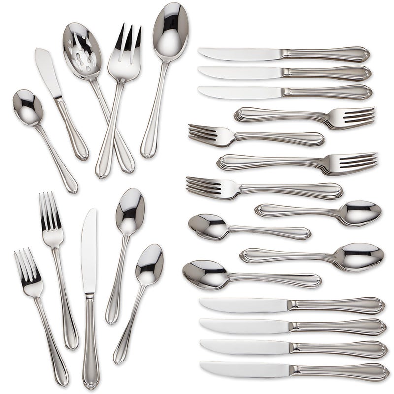 Gorham 846854 Melon Bud Frosted 45Piece Flatware Set