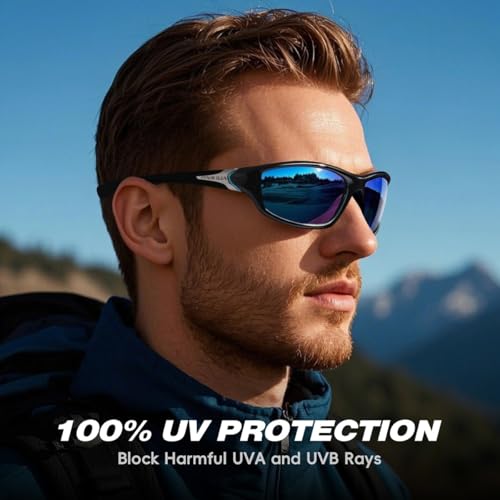 FAGUMA Sports Polarized Sunglasses For Men Cycling Driving Fishing UV400 Protection - Image 2
