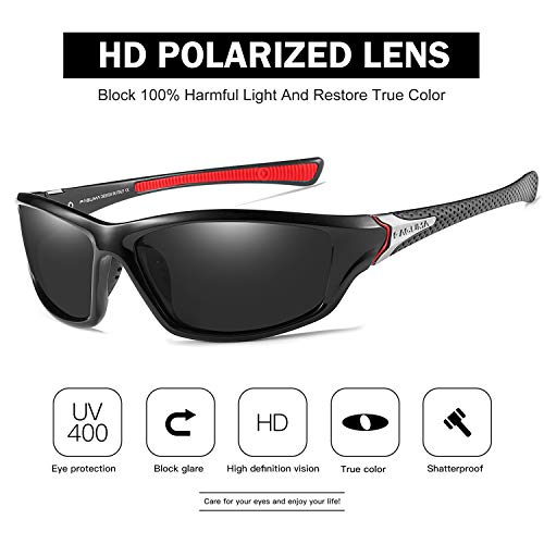 FAGUMA Sports Polarized Sunglasses For Men Cycling Driving Fishing UV400 Protection - Image 3