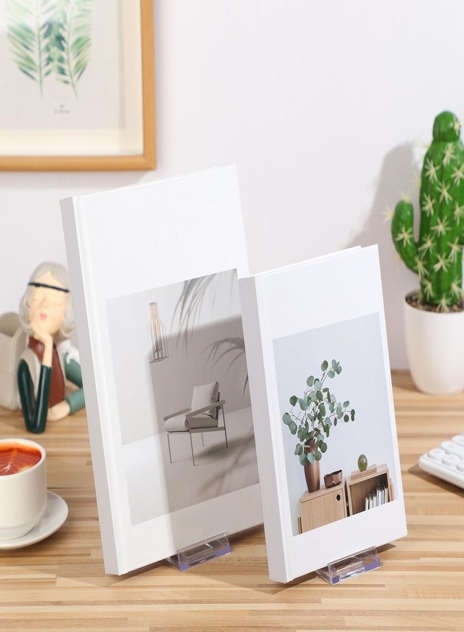 Memorywuu 6 Pack Acrylic Book Stand for Display Adjustable Clear Display Holder Easel Collector Stand for Home Office Back to School Comic Album CD Magazine Postcard Artworks (4.2 x 4.3 x 2.35 Inch) - Image 3