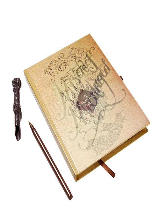 Innovative Designs Harry Potter Marauder's Map Journal Set with Wand Pen for Kids, Teens or Adults - Image 1