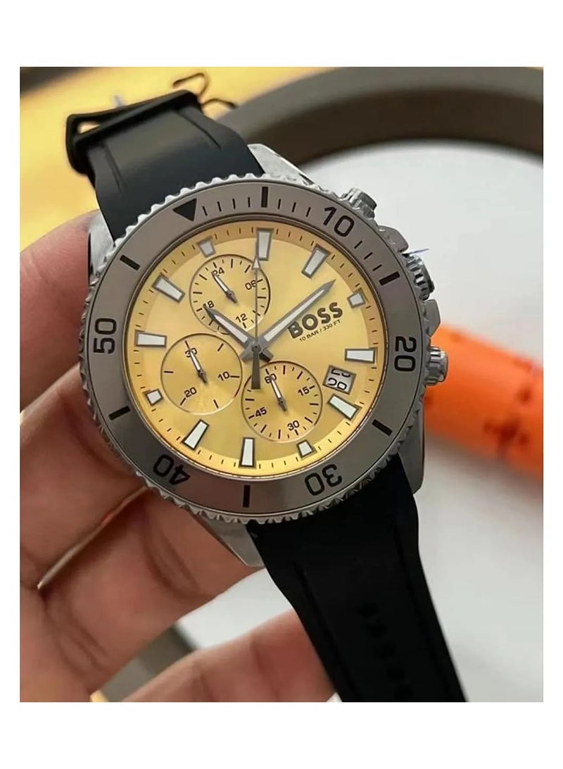 BOSS BOSS Chronograph Quartz Watch for Men with Black Silicone Bracelet - 1513968 - Image 5