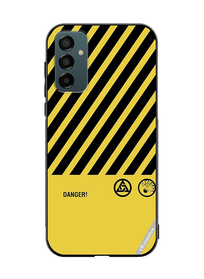 VR CREATIVE Protective Case Cover For Samsung Galaxy M23 Danger Sign Design Multicolour - Image 1