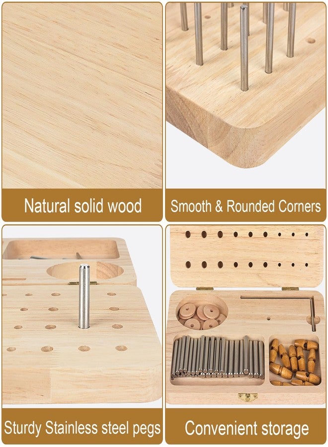 U Tag It Wooden Pegboard for Finger Dexterity, 36-Hole Hand Therapy Peg Board with Multifunctional Test Kit to Improve Fine Motor Skills and Finger Dexterity - Image 5