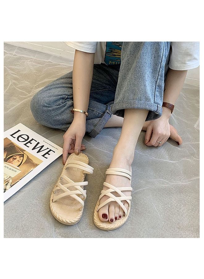 ZCM-HAPPY Women's Outer Slippers Summer Outdoor or Indoor Sandals - Image 1