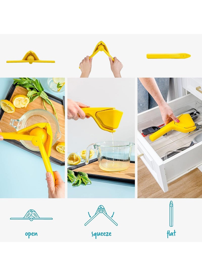 CMGTYYD. عصّارة ليمون قابلة للطي، عصّارة حمضيات للليمون والبرتقال، عصّارة حمضيات يدوية، تصميم قابل للطي، عصّارة ليمون يدوية موفرة للمساحة، سهلة التنظيف، عصّارة حمضيات متينة وخفيفة الوزن للمطبخ - Image 4