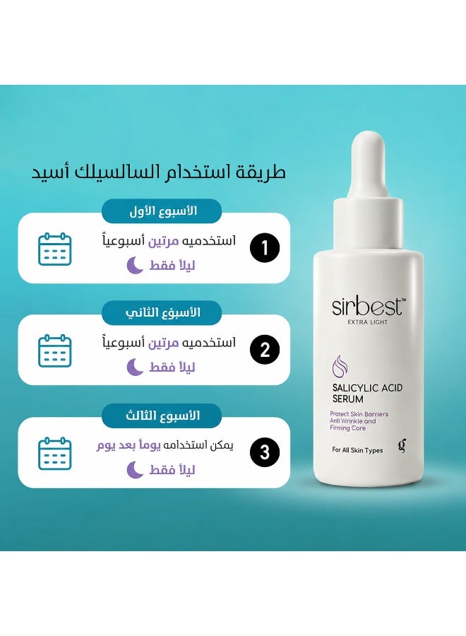 Sirbest Salicylic Acid Face Serum – Acne & Blackhead Control | 30 ml - Image 4