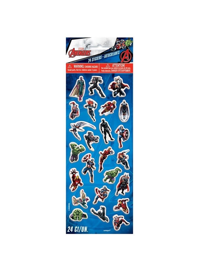 Unique 24Piece Avengers Puffy Sticker Sheet ; Multicolor ; 1 Pc - Image 2