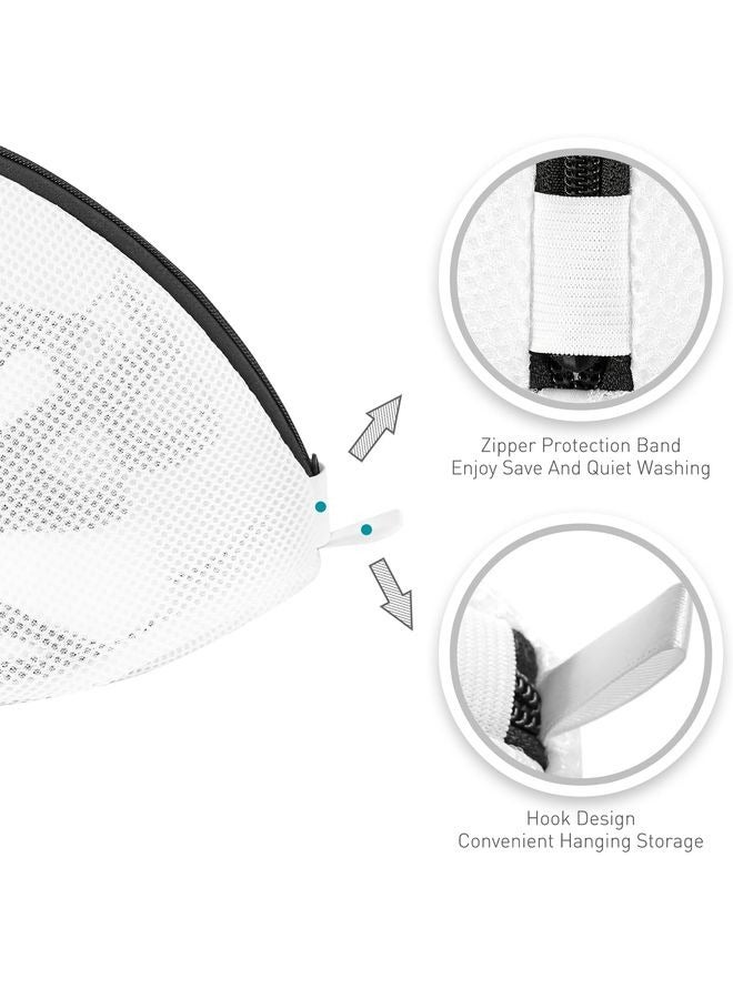 HOMESTAR Premium Laundry Mesh Bag for Shoes or Sneaker, Multi Protection Wash Laundry Net With Durable Zipper Laundry Bag for Travel - 2 Set - Image 4