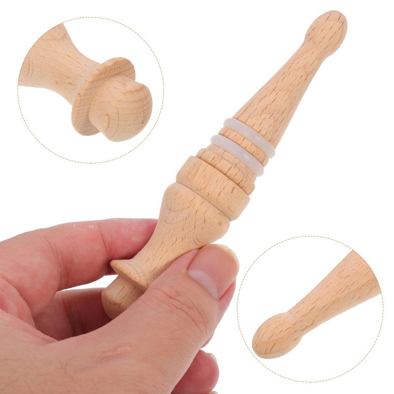 Balacoo 3pcs Reusable Solid Wood Wine Bottle Stoppers Corks - Image 5
