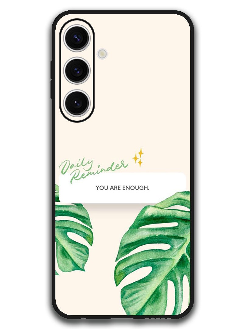 Theodor Protective Case Anti Scratch Shock Proof Bumper Cover For Samsung Galaxy S24 FE Daily reminder - Image 1