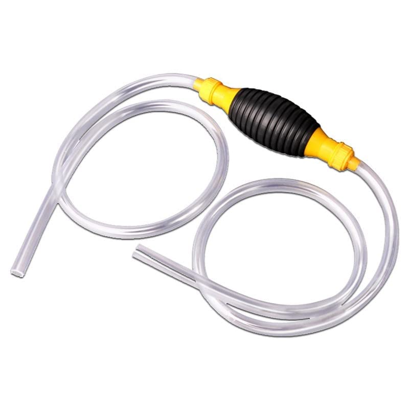 PLENARO Fuel Delivery Pump Fuel Line, Manual Suction Pump Special Pipe, Gasoline Siphon Hose Pump, with PVC Delivery, Used for Gasoline, Diesel, Liquid Water, Fish Tank, Total 2M Hose - Image 1