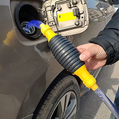 PLENARO Fuel Delivery Pump Fuel Line, Manual Suction Pump Special Pipe, Gasoline Siphon Hose Pump, with PVC Delivery, Used for Gasoline, Diesel, Liquid Water, Fish Tank, Total 2M Hose - Image 2