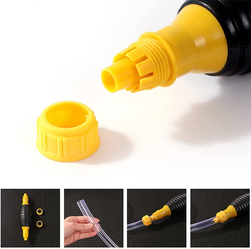 PLENARO Fuel Delivery Pump Fuel Line, Manual Suction Pump Special Pipe, Gasoline Siphon Hose Pump, with PVC Delivery, Used for Gasoline, Diesel, Liquid Water, Fish Tank, Total 2M Hose - Image 3