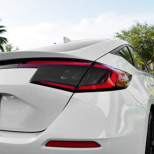 SlickMod تظليل فينيل سليك مود مقصوص مسبقًا لسيارة هوندا سيفيك هاتشباك 2022-2023 (3. إشارة الانعطاف والرجوع، 20% دخان داكن) - Image 4