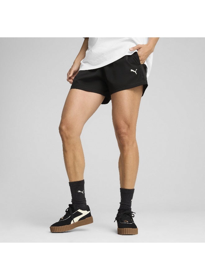 PUMA Ess 4   Woven Shorts Puma Black - Image 3