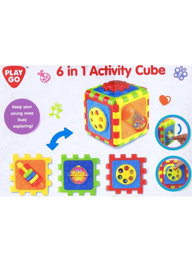 PLAYGO Cute Cube 6 Sided Model (2142) | Activity Cube & Playmat | Bright Colors | Improves Motor Skills - Image 3