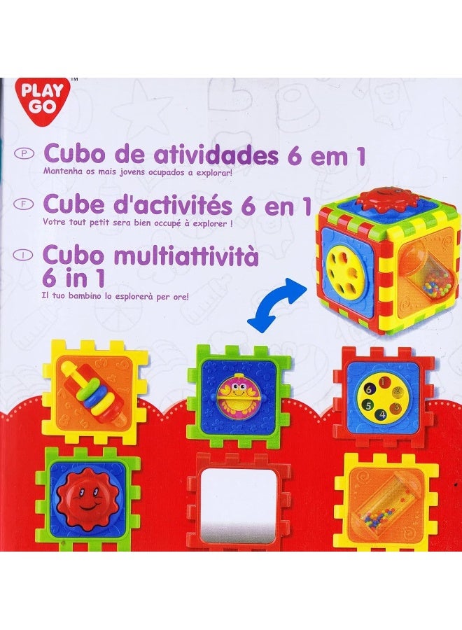 PLAYGO Cute Cube 6 Sided Model (2142) | Activity Cube & Playmat | Bright Colors | Improves Motor Skills - Image 4