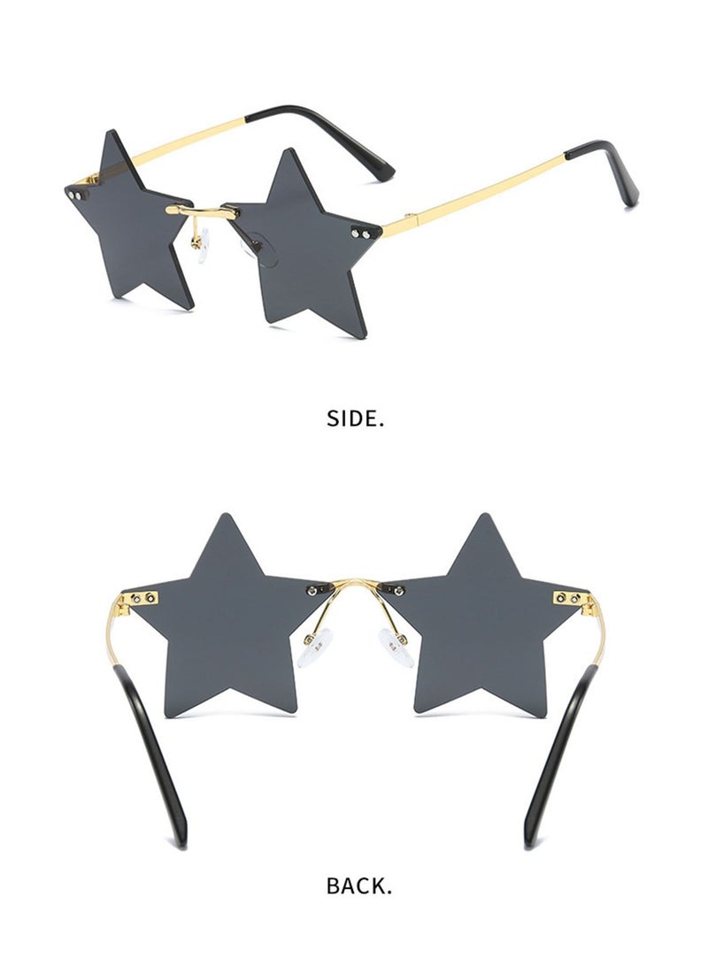 Children Eyeglasses Funny Sunglasses Eyewear for Holiday Party Beach Favors Gift Assorted Color Flashing Light Fit Concert Birthday Black