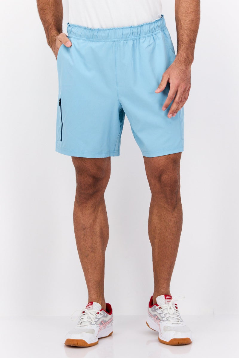 MOTION Men Sportswear Fit Training Shorts, Sky Blue - Image 1
