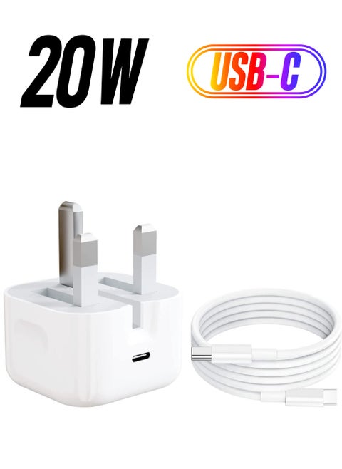 Apple 20W Usb-C Power Adapter Iphone 13 SERIES - Ipad Pro White