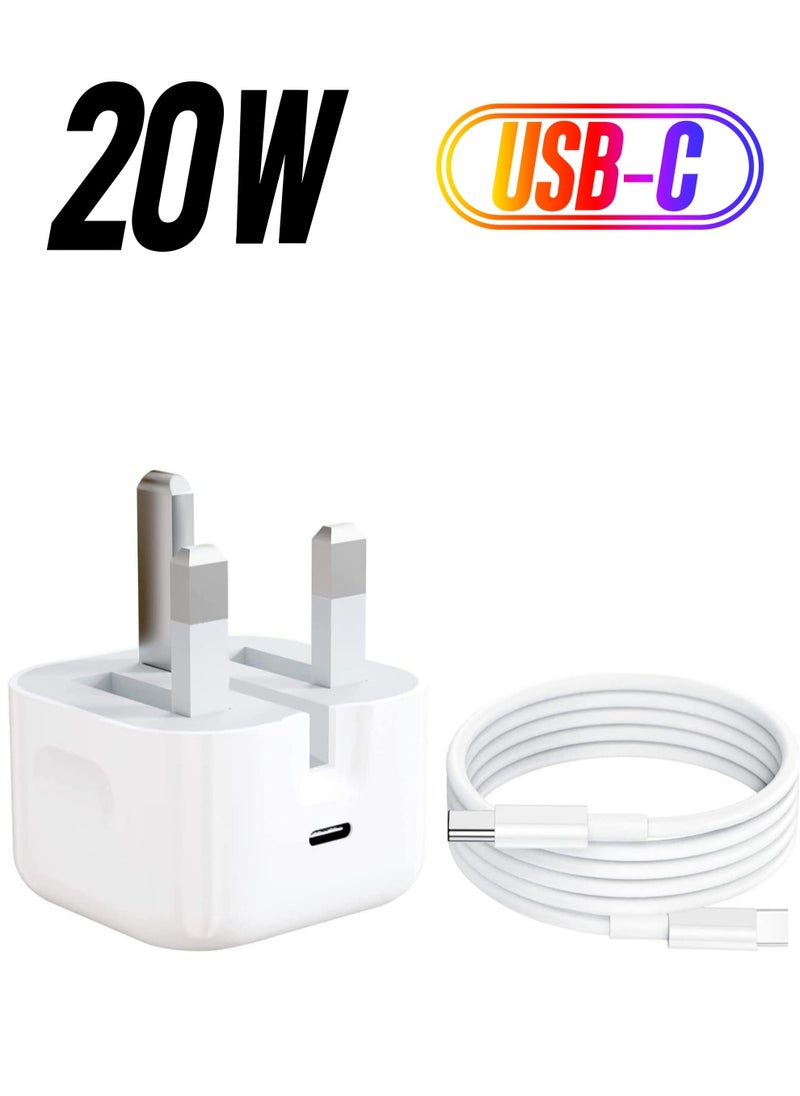 ELTRAZONE - Apple 20W Usb-C Power Adapter Iphone 13 SERIES - Ipad Pro White - Image 1