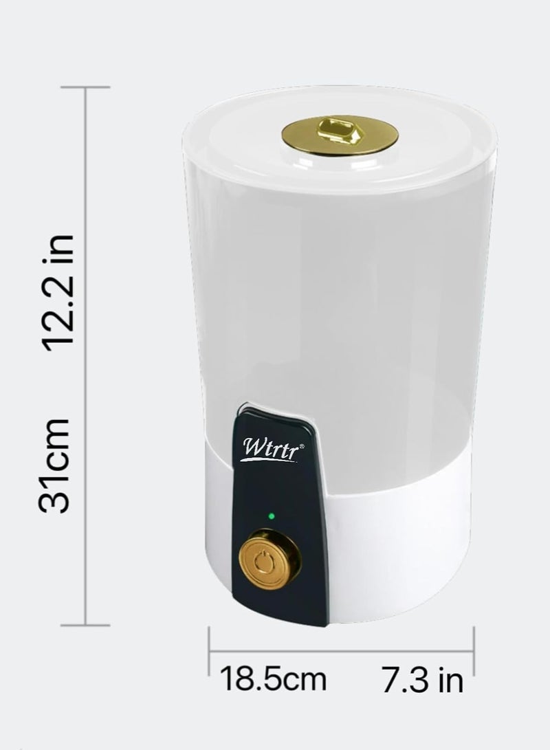 Wtrtr 4L Cool Mist Humidifiers for Bedroom, Essential Oil Air Diffuser,Plant Humidifier Desktop Modern Room Decoration Man Woman Gift (White) - Image 5