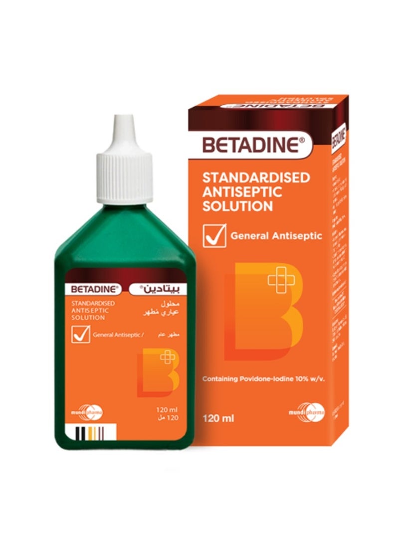 Betadine 10% W/V Solution 120 ml - Image 1