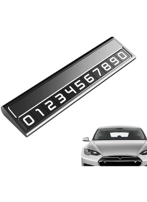 Temporary Car Parking Card, Parking Number Plate for Telephone, Stop Sign for Temporary Parking, Telephone Number Plate for Car Dashboard, Auto Stop Sign for Temporary Parking