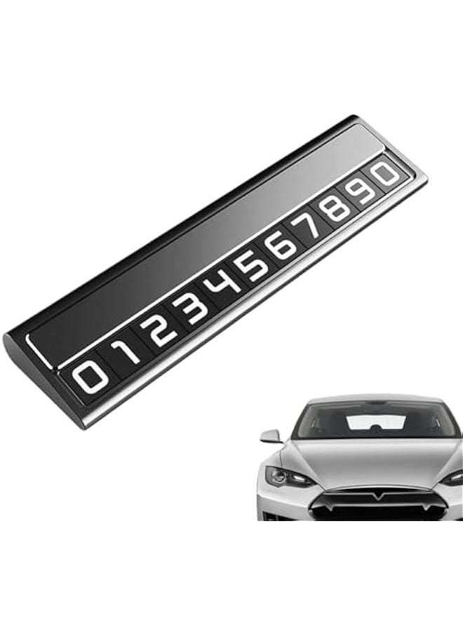Temporary Car Parking Card, Parking Number Plate for Telephone, Stop Sign for Temporary Parking, Telephone Number Plate for Car Dashboard, Auto Stop Sign for Temporary Parking