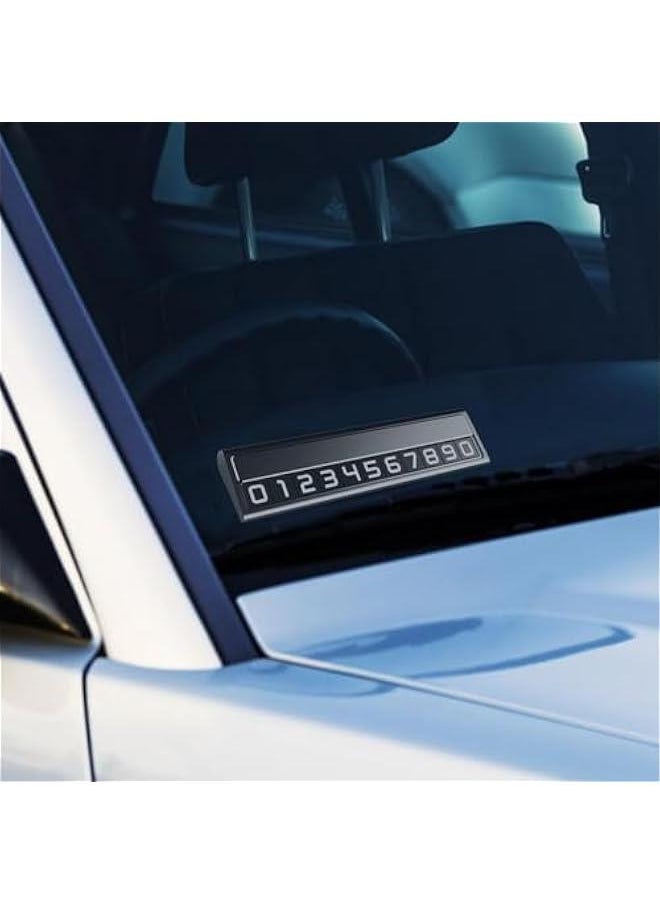 Temporary Car Parking Card, Parking Number Plate for Telephone, Stop Sign for Temporary Parking, Telephone Number Plate for Car Dashboard, Auto Stop Sign for Temporary Parking