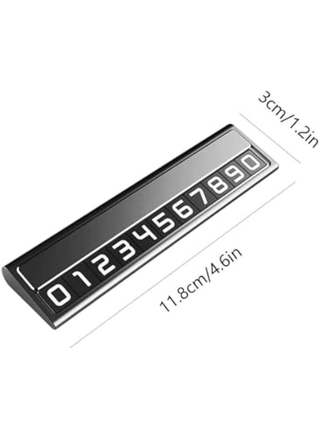 Temporary Car Parking Card, Parking Number Plate for Telephone, Stop Sign for Temporary Parking, Telephone Number Plate for Car Dashboard, Auto Stop Sign for Temporary Parking