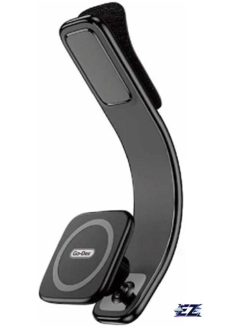 ELTRAZONE Magnetic MagSafe Compatible Bendable Curved Flat Floor Car Phone Holder – Flexible, Secure Mount for iPhones - Image 1