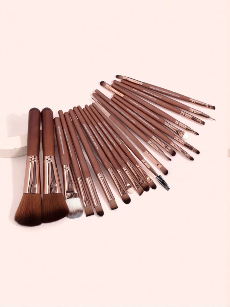 Set of 22 PCS Makeup Brush Kit for Foundation Liquid Cream Blending Powder Eyeshadow Blush Cosmetics Concealer Brushes with Soft & Dense Bristles - Image 4