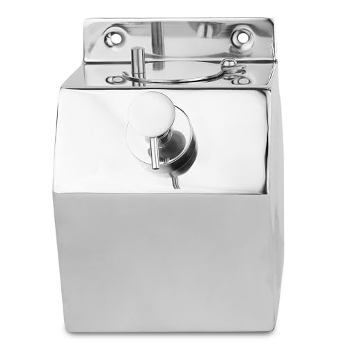 BATH GURU Stainless Steel Liquid Soap/Shampoo Dispenser for Bathroom & Kitchen - 500 ML (Heavy Duty, Brass Pump) - Image 1
