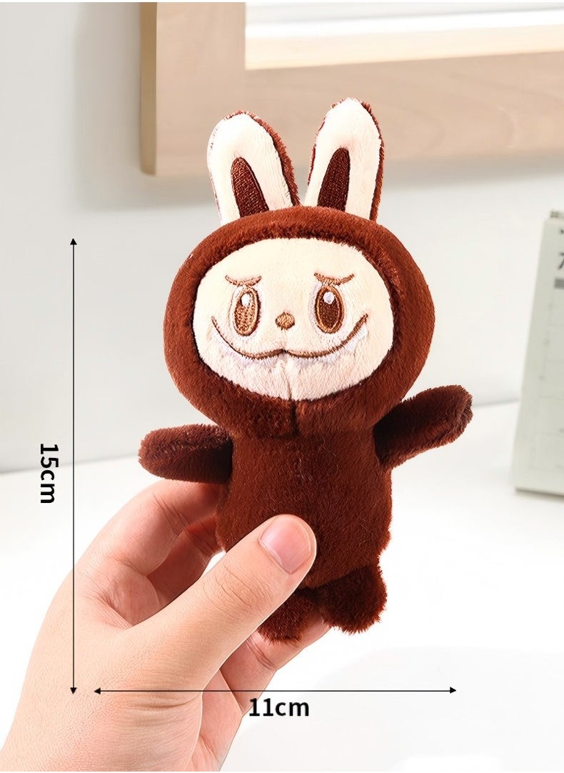 LABUBU 3Pcs Labubu Plush Doll, Cartoon Premium Soft Plush Toy，With keychain  - Image 3