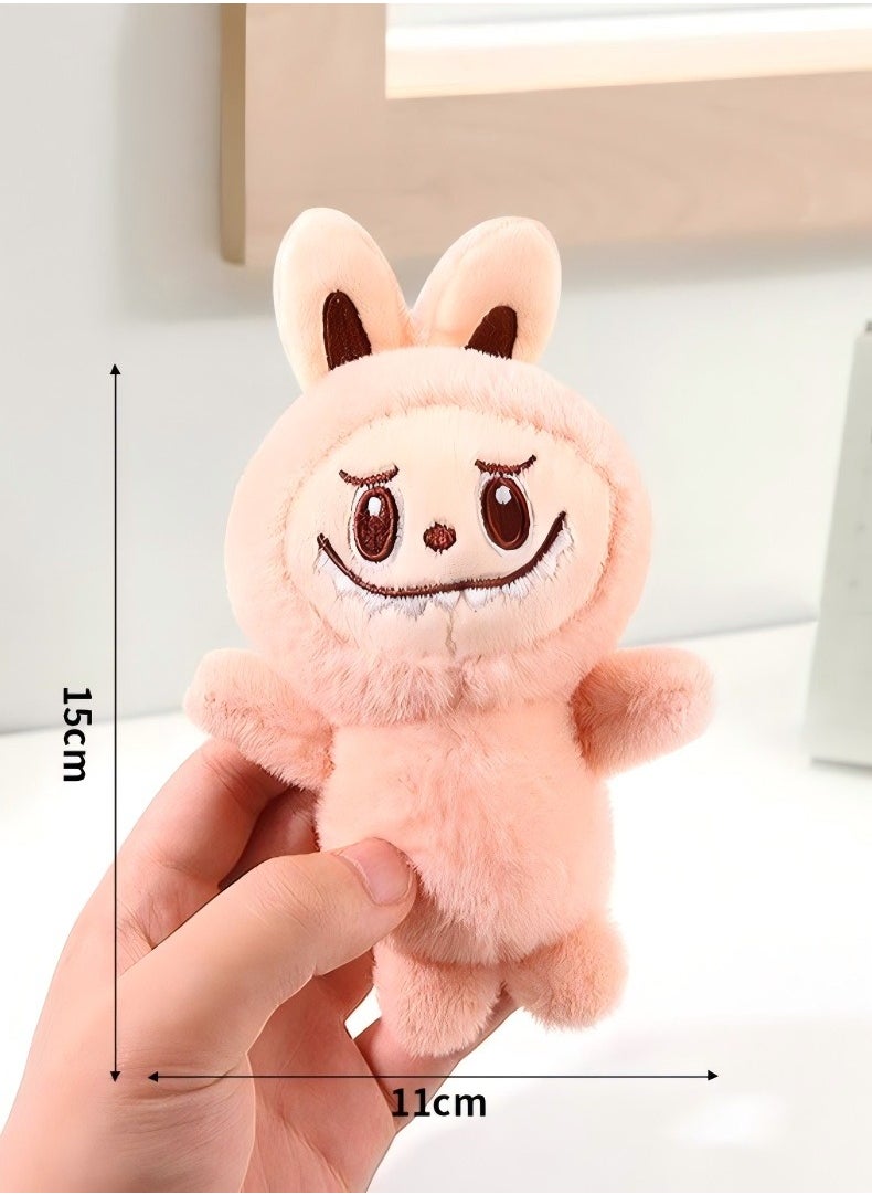LABUBU 3Pcs Labubu Plush Doll, Cartoon Premium Soft Plush Toy，With keychain  - Image 4